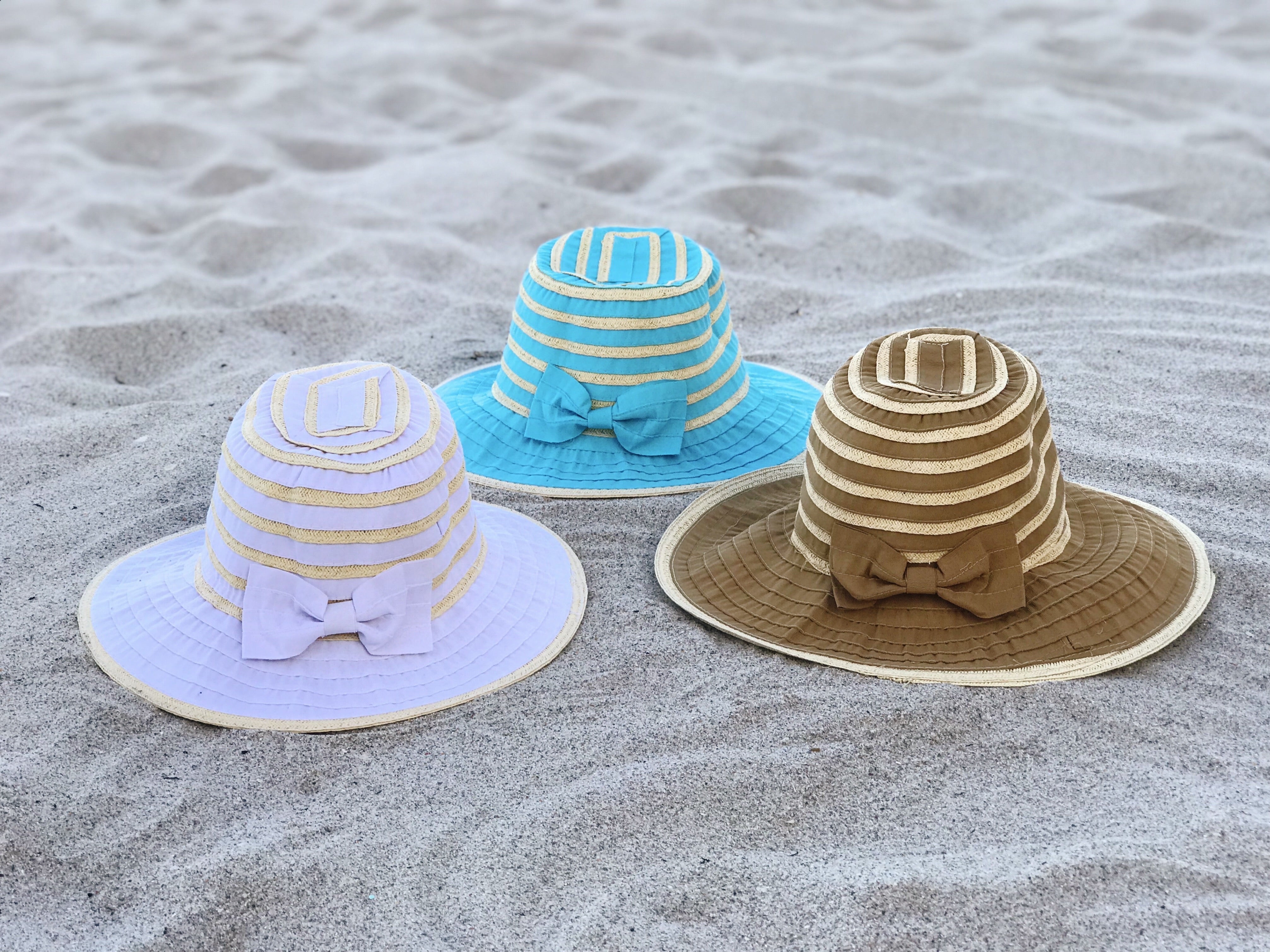 Ribbon Bow Travel Sun Hat for Easy Vacation Comfort - Rosetta Creative Boutique